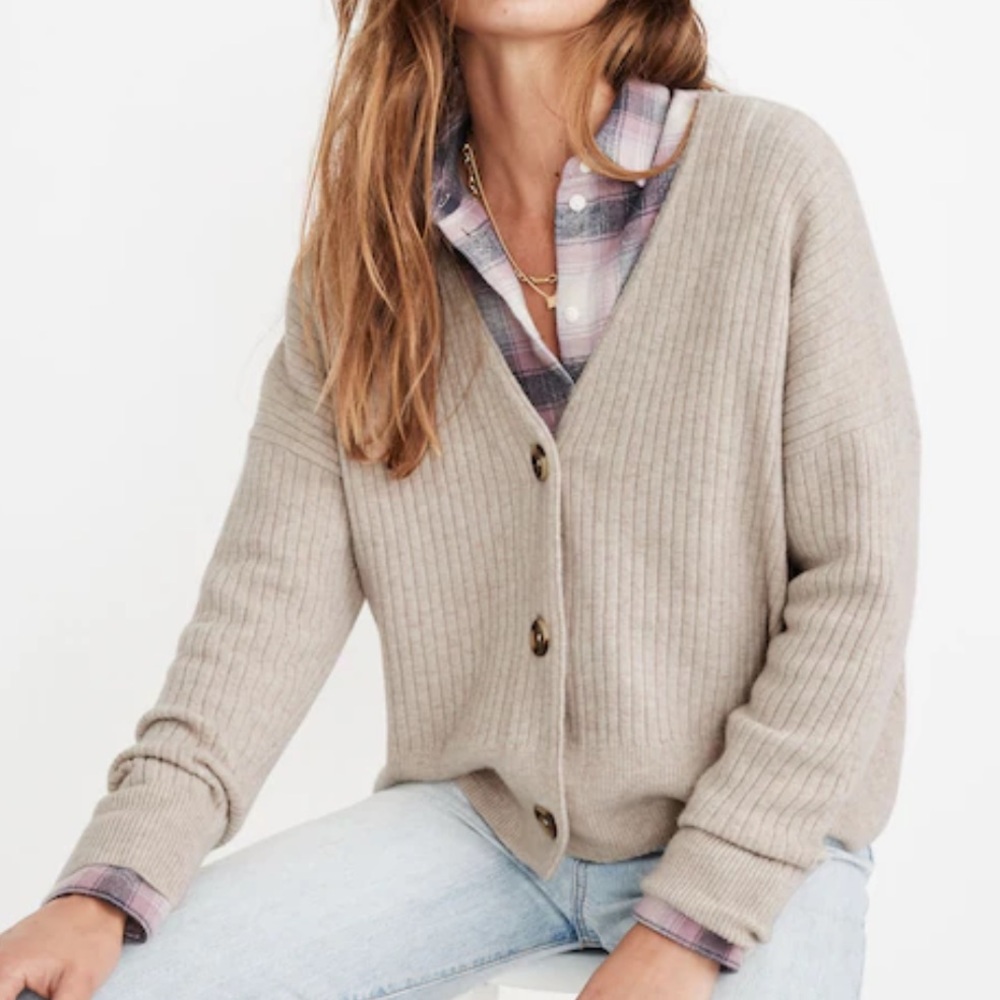 Madewell Cameron Ribbed Cardigan